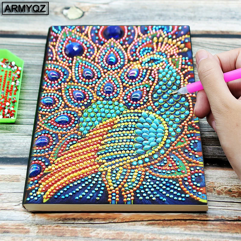 

ARMYQZ Notebook Diamond Painting Bird 5D Special Shaped Diamond Embroidery Paint With Diamonds Picture Of Rhinestones Kits