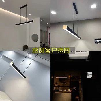 

Nordic Long Led Hanging Light Bar Pendant Lights Modern Simple Minimalist Lamp Hanging Light Fixture Creative Indoor Restaurant