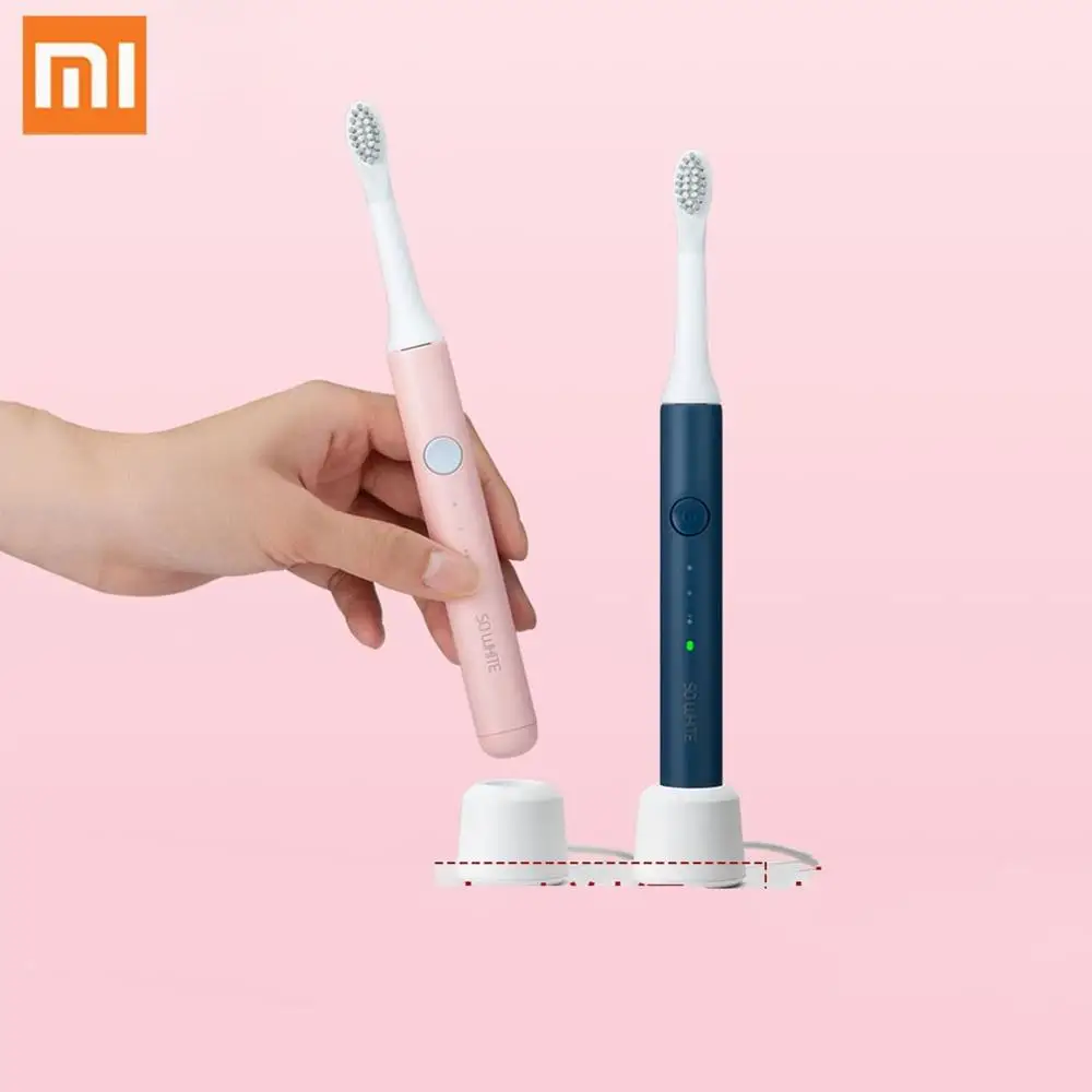 Cheap SO WHITE Ultra Sonic Toothbrush Electric Automatic Toothbrush USB Rechargeable Waterproof Teeth Cleaning