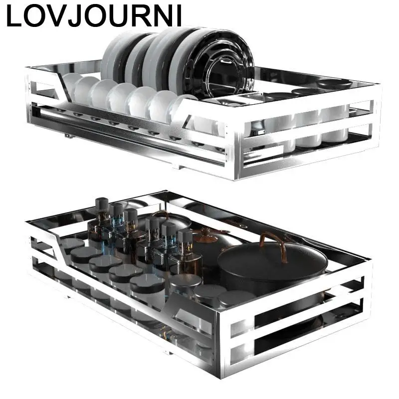 

Mutfak Malzemeleri Drawer for Corredera Cucina Stainless Steel Cocina Cozinha Rack Kitchen Cabinet Cestas Para Organizar Basket