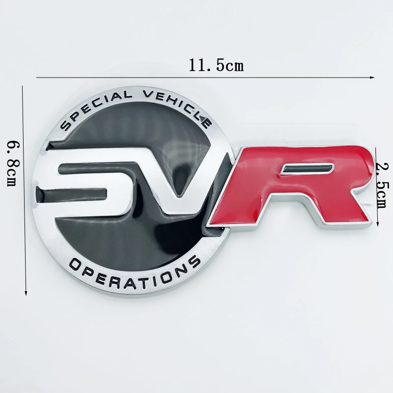RED LAND RANGE ROVER /'SPORT HSE SDV6/" SUPERCHARGED BADGE LOGO EMBLEM DECAL