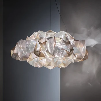 

vintage glass ball crystal chandelier lighting luminaire suspendu hanging lamp hanglampen lamparas de techo