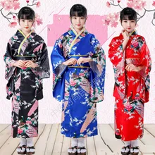 Костюм для девочек в древнем стиле; Кимоно для детей в японском стиле на Хэллоуин; одежда в японском стиле для хора и шоу