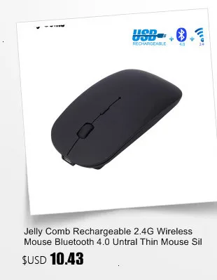 Jelly Comb 2,4 ГГц Беспроводная мышь Бесшумная мышь эргономичная мышь ...