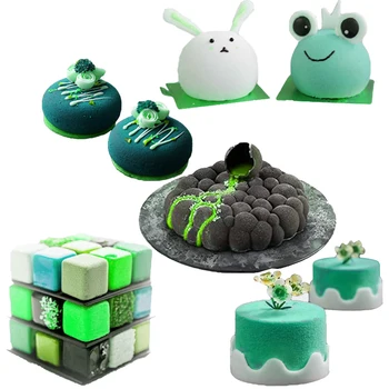 

Multiple Types Geometric Shape Cake Decorating Tools Non-Stick Silicone Mold Party Mousse Baking Mould Kitchen Bakeware