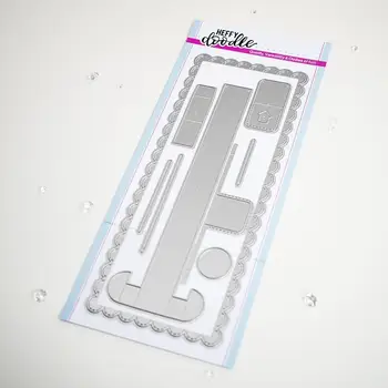 

Metal Cutting Dies Slimline Pull Tab diy Scrapbooking Photo Album Decorative Embossing PaperCard Crafts Die 2020
