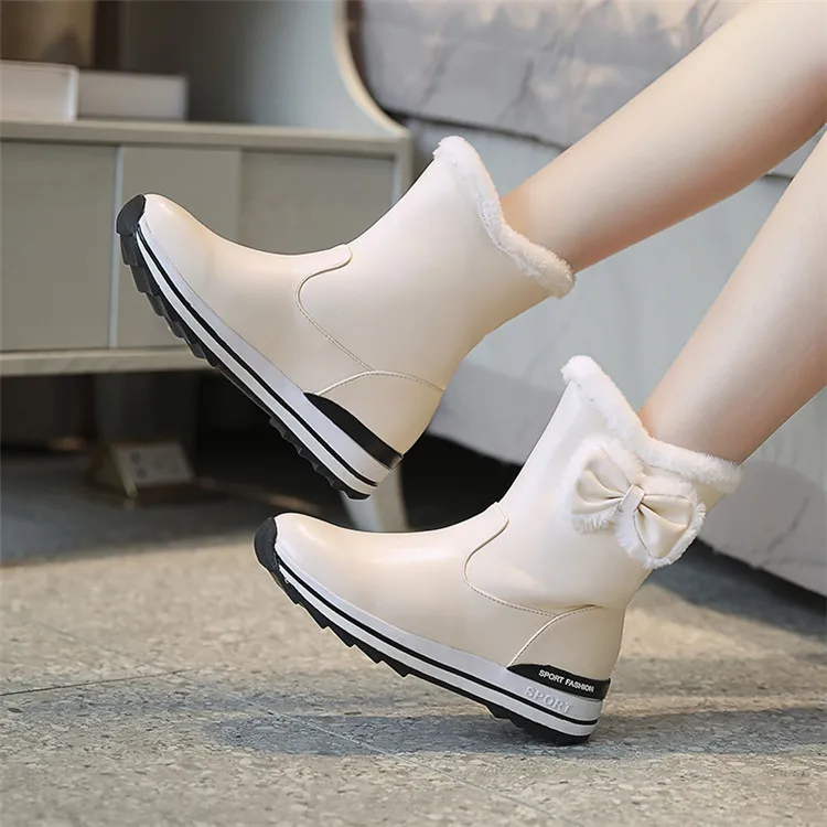 

ULKNN 2020 Children's Snow Boots New Style Autumn Keep Warm Boots Women Casual Winter Shoes Waterproof Anti-Slip