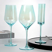 Красный бокал для вина Кубок большой живот шампанское красное вино стеклянная чашка столовая барная питьевая вода виски 401-500 мл магазин UYT