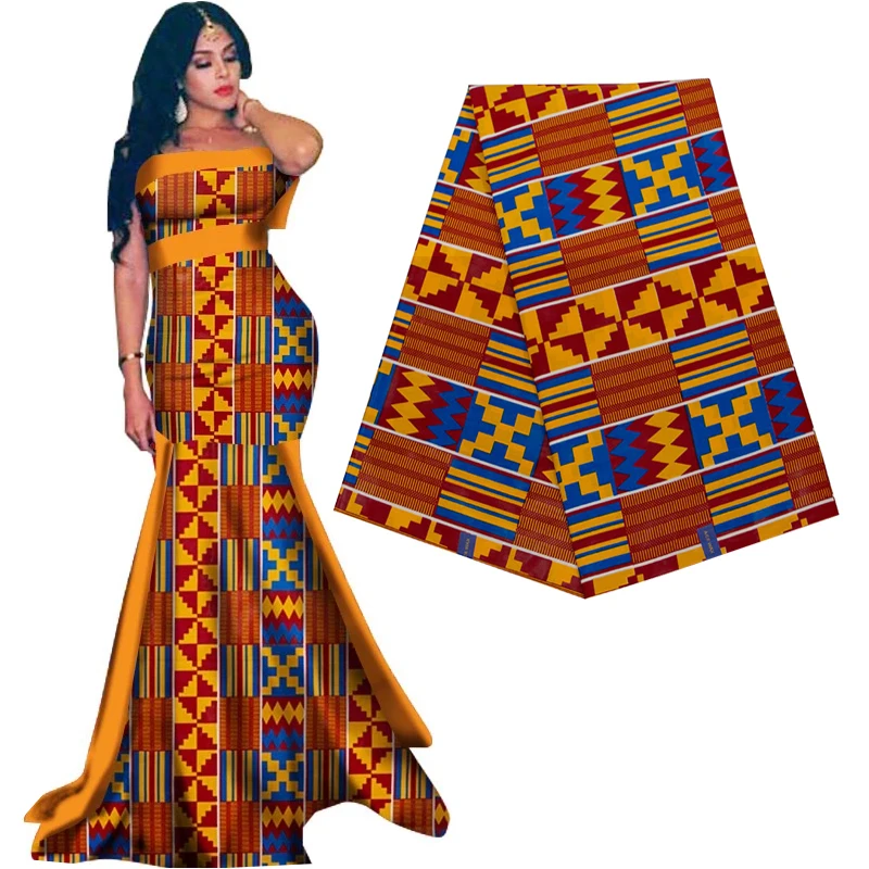 Real Wax Ankara Prints Kente Fabric Sewing African Dress Tissu Patchwork Making Craft Loincloth 100% Cotton Top Quality Material 3 Real Wax Ankara Prints Kente Fabric Sewing African Dress Tissu Patchwork Making Craft Loincloth 100% Cotton Top Quality Material