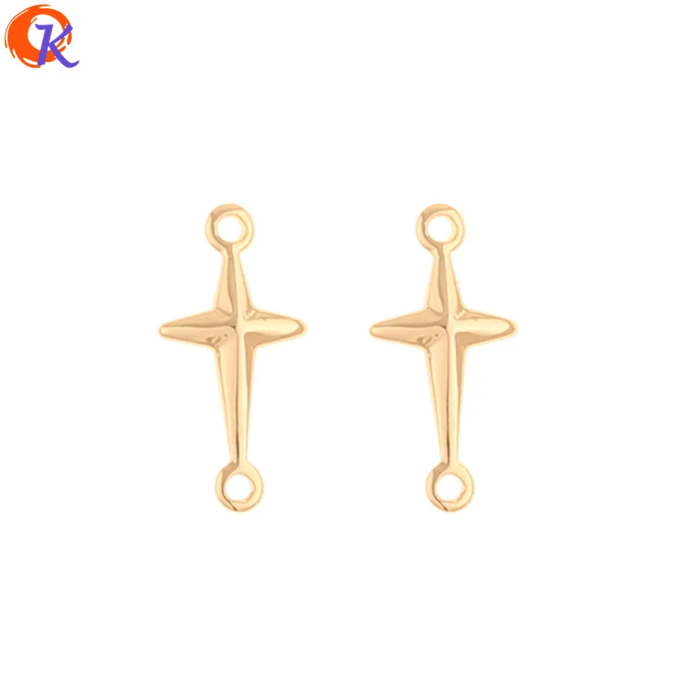 

Cordial Design 100Pcs 7*13MM Jewelry Accessories/Hand Made/Earrings Connectors/Genuine Gold Plating/DIY Making/Earring Findings