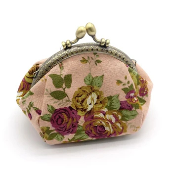 

Wallet,Lady Vintage Flower Mini Coin Purse Wallet Clutch bag