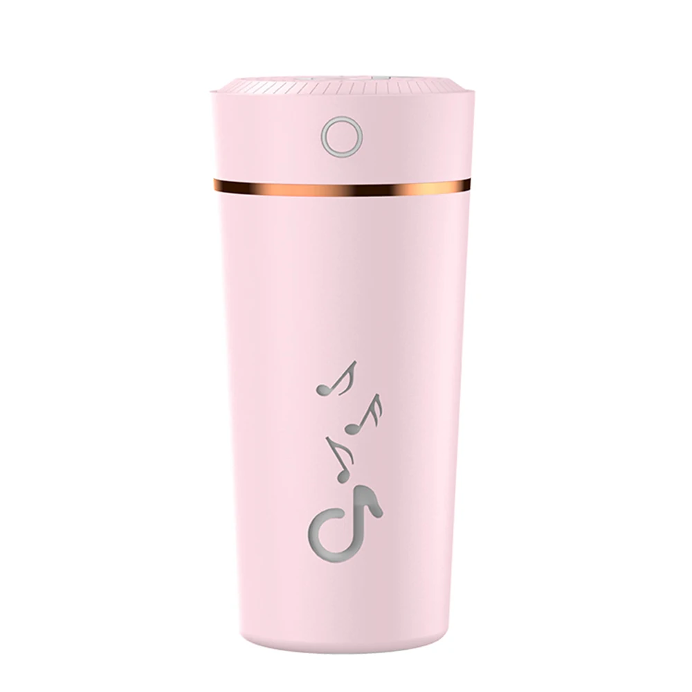 Cool Mist Portable Air Humidifier, Filter Free Vaporizer with 12Hrs Timer/Sleep Mode, Mute, Waterless Auto Shut-Off Small Gift - Цвет: Розовый