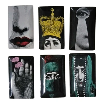 

Rectangle Human Face Plates Milan Retro Ceramic Craft Jewelry Key Storage Dish Little Fruit Sushi Salad Nordic Tray Home Decor