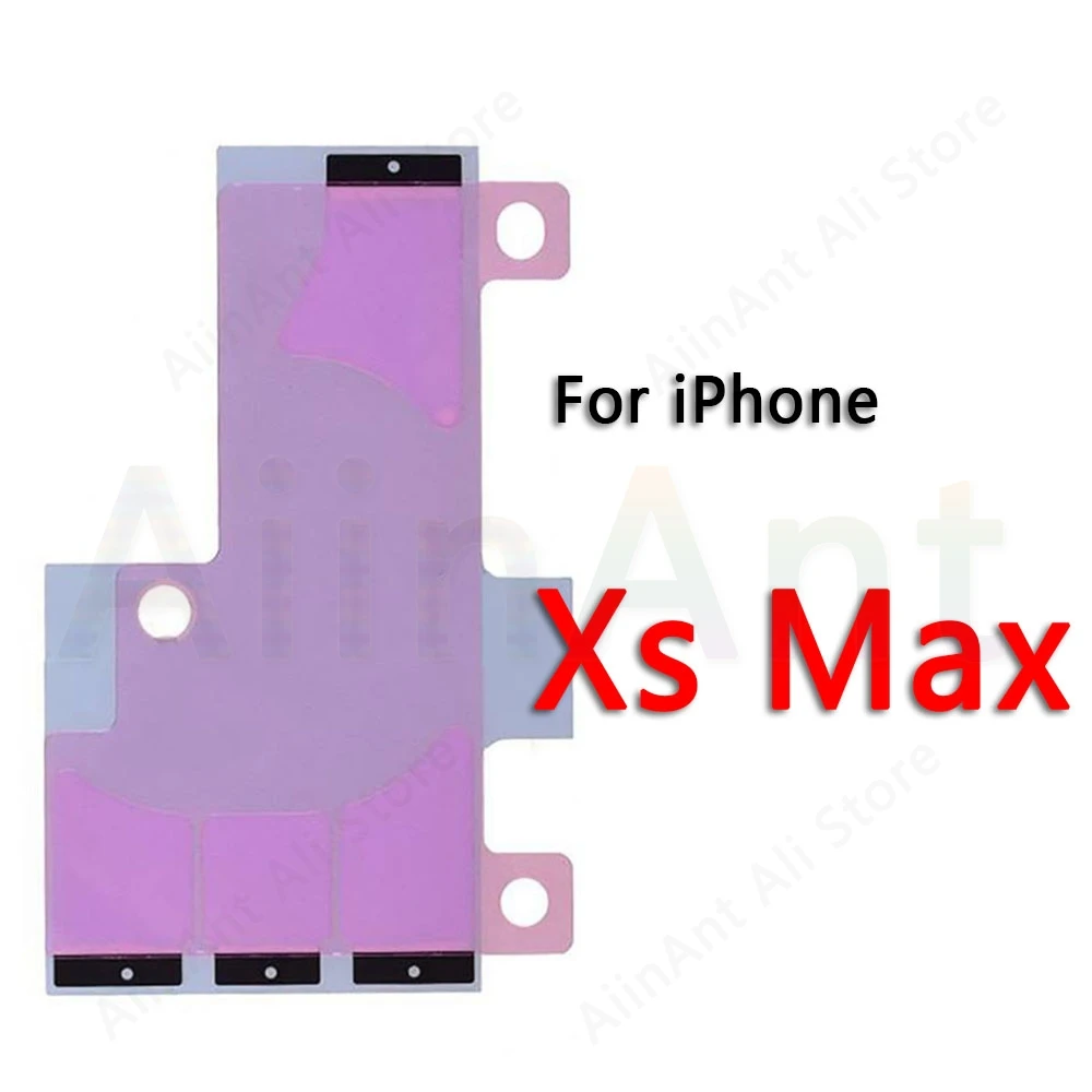 2 Piece For iPhone 6 6s 7 8 Plus X Xs Max XR 5s 5c Battery Adhesive Sticker Stickers Replacement - Color: For iPhone Xs Max