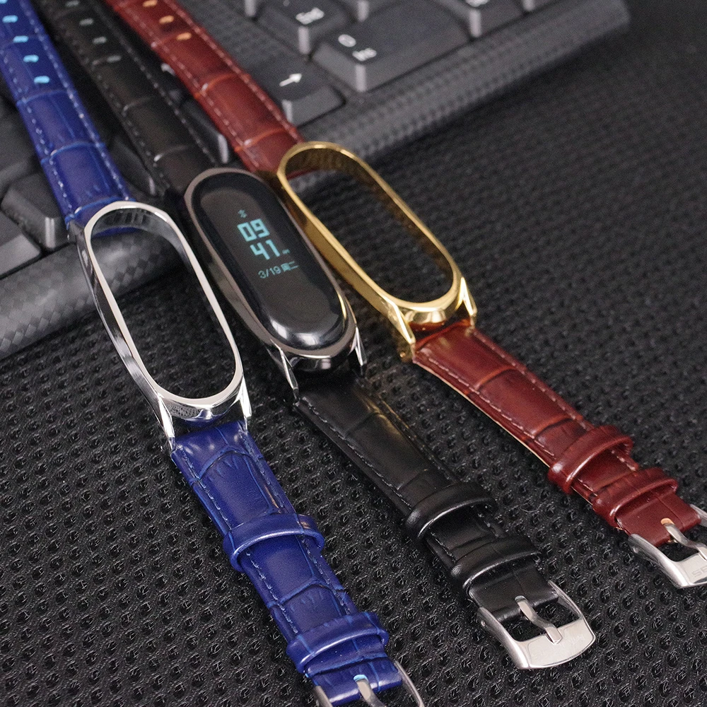 Для Mi Band 5 браслет Opaska Do Pasek My ремешок 4 из натуральной кожи Smartband для Xiaomi Correa Miband