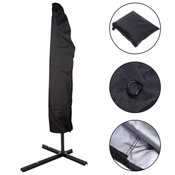 

Patio Parasol Waterproof Umbrella Cover Outdoor Umbrella Rain Cover Drawstring Dust Protective Case Cantilever Mat