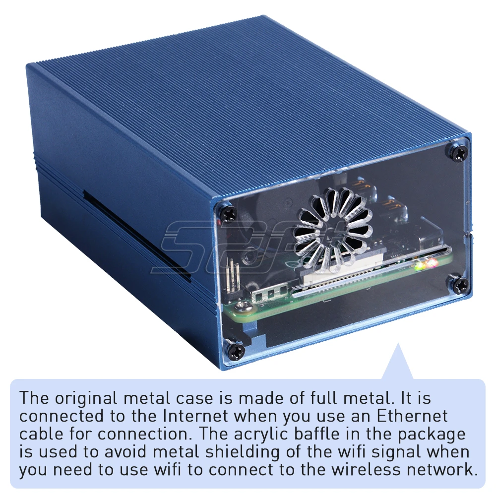 Металлический корпус 52Pi для Raspberry Pi 4B 4 Model B|Аксессуары демонстрационных стендов| |