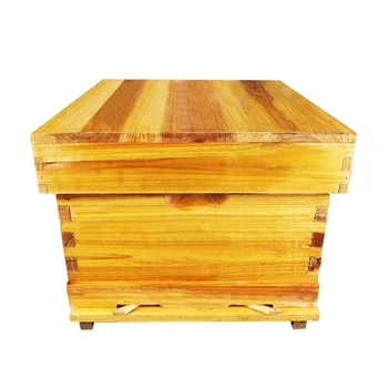 

Bee Bee Hives Full Beekeeping Tools Special Beekeeping Kits Boiled Wax Fir Bee Standard Ten Box Honeycomb Box
