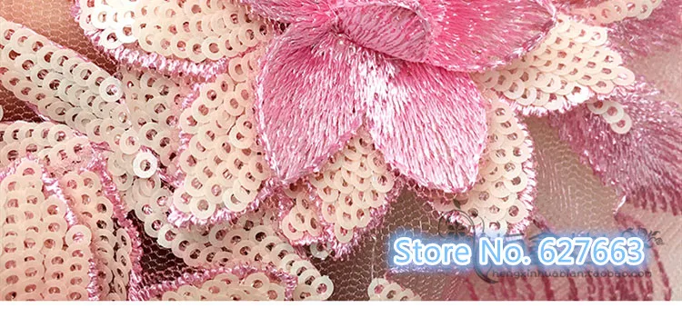 Фиолетовый/зеленый/розовый блестки вышивка цветок кружева юбка груди украшения тканевые аксессуары DIY