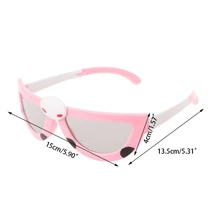 Dxacскладной малыш Beatles рамка круговой поляризованные Пассивные 3D очки для RealD 3D Кино ТВ