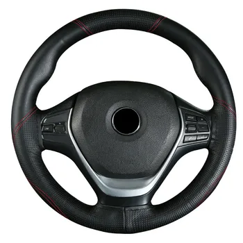 

Genuine Leather Steering Wheel Cover High Quality Automobile Steering-Wheel Braid Covers for Universal Cars 15 inch 38cm