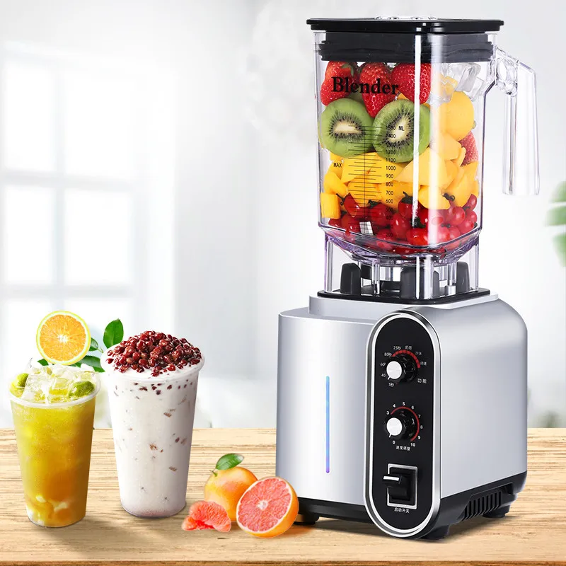 

2021 Automatic Portable Multi-Functional High Power Commercial Blender Ice Crusher With Sand Ice Extract Tea And Milk Cover Cup