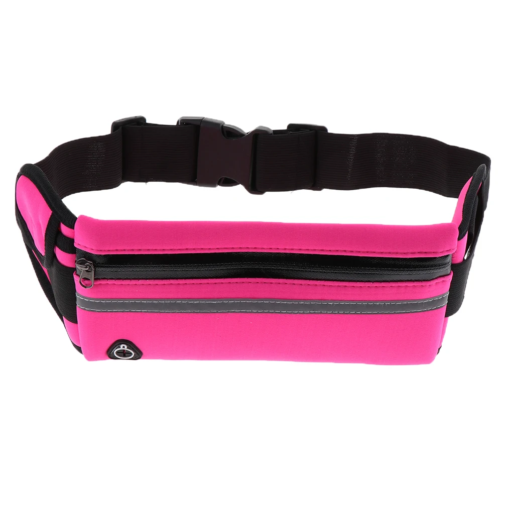 Reflect Running Belt Jogging Cycling Waist Pouch Bag W/ Water Bottle Holder Running Bags for Outdoor Sports