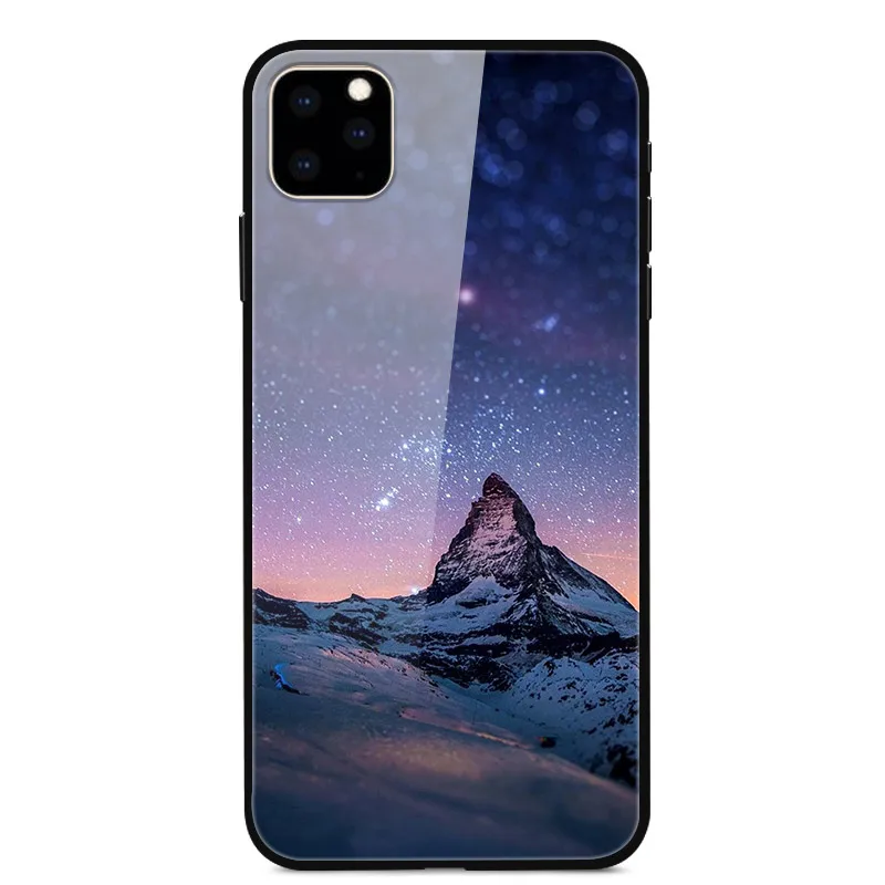 9 Для iPhone 11 Pro Чехол из закаленного стекла PC задняя Жесткая Крышка для iPhone 11 Pro Max чехол из ТПУ бампер для iPhone 11 Coque - Цвет: 9
