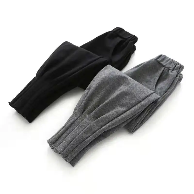 Girl Harem Pants kids Spring Autumn clothes children trousers for Baby Boys Pants solid 1000~150 grey black