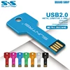 USB флеш-накопитель Suntrsi, 8 ГБ, 16 ГБ, флеш-накопитель 32 ГБ, 64 ГБ, 128 ГБ, Водонепроницаемая usb-флешка, u-диск, 2 ключа, подарок для ПК ► Фото 1/6