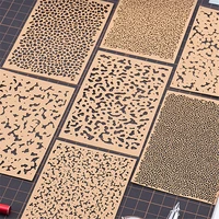DIY Model Aging Camouflage Leakage Spray Stencil Template Tool for Gundam Model 1/72 1/48 1/32 1/35 Military Model Engrave Paper 1