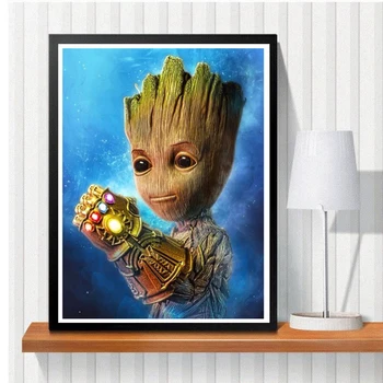 

5D DIY Diamond Painting Cross Stitch avengers Infinity War Marvel Pattern Full Square/round Diamond Embroidery Mosaic Decor Gift
