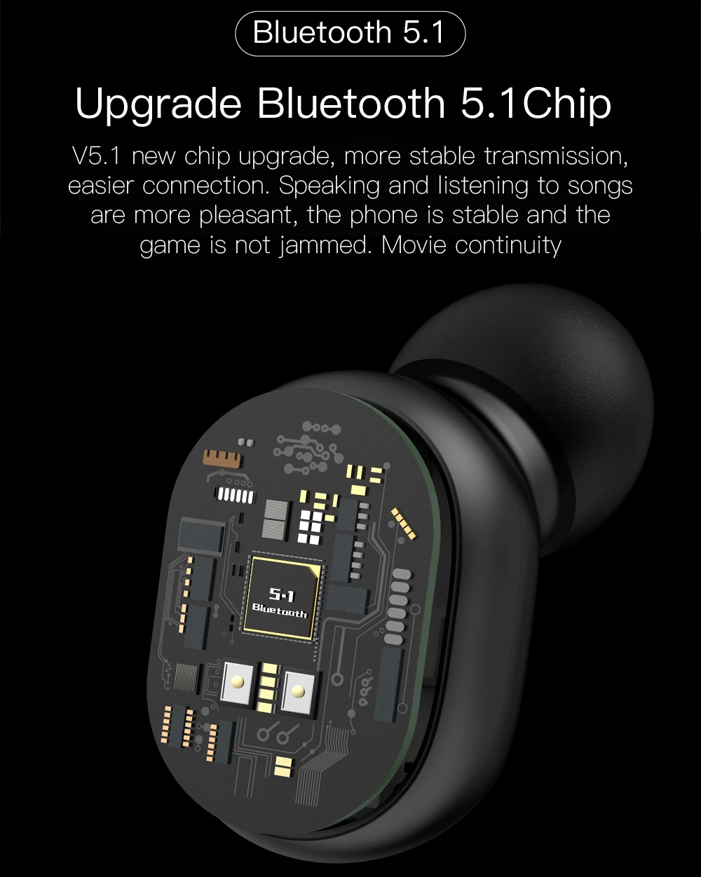 Fone de Ouvido Fone de Ouvido sem Fio Fones de Ouvido de Alta Esportes à Prova Água com Microfone Bluetooth Inteligente Display Digital Tws sem Fio Mini Fidelidade Estéreo In-ear Dwaterproof E6s - Image 2
