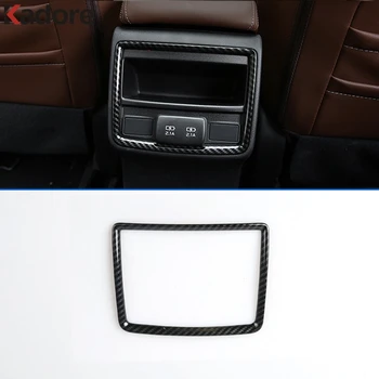 

For Subaru Forester SK 2018 2019 2020 Carbon Fiber Rear Armrest Anti Decorative Air Condition Vent Outlet Frame Cover Trim
