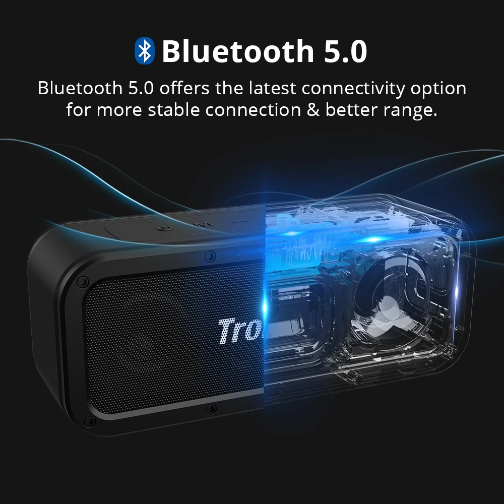 Беспроводная Портативная колонка Tronsmart Force Bluetooth 5 0 40 Вт с голосовым помощником NFC