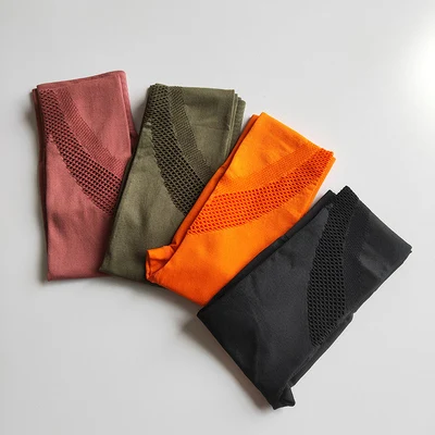 

Quick Dry Sports Wear Slim Stretchy Gym Tights Energy Seamless Leggings Gym Yoga Pants Breathable Sports Running Pants