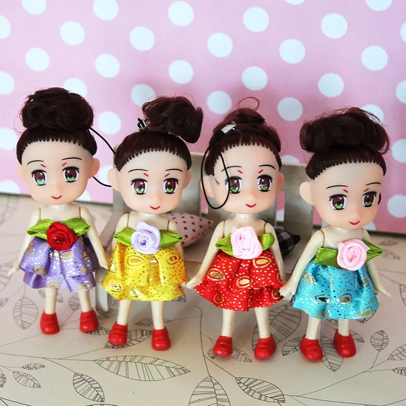 Мини милая плюшевая кукла принцесса для девочек Брелок Случайный цвет модные