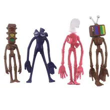 Figurine de sirène 8 pièces/ensemble, figurine modèle d'horreur, Sculpture de poupée timide Guy Urban Legend, jouets de base