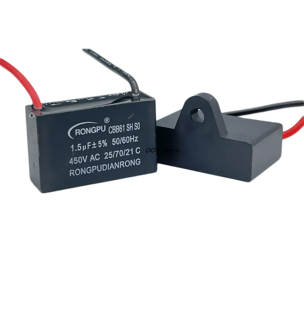 CBB61 capacitor 450V 1.2UF 400V electric fan capacitor electric fan starting capacitor
