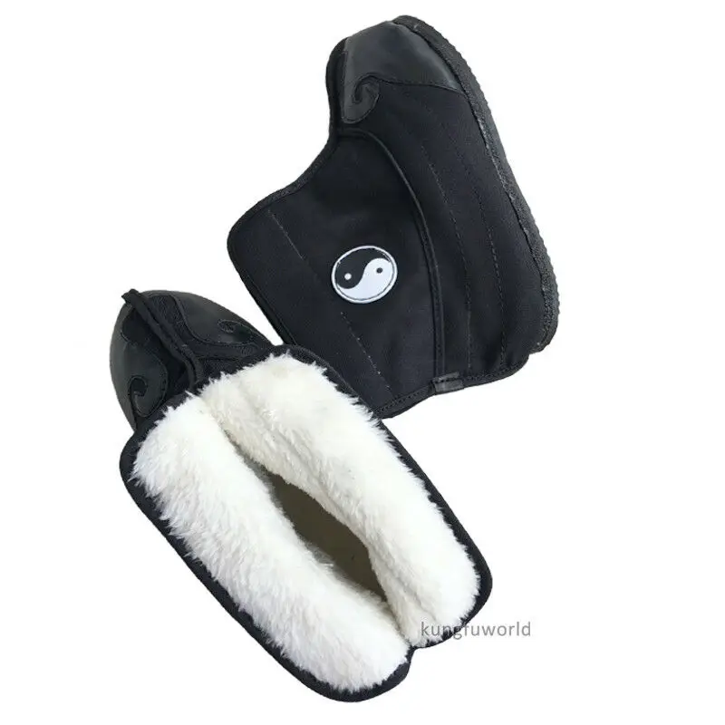 Men's Women's Winter Taoist Tai chi Boots Kung fu Martial arts Shoes Wushu Wing Chun Footwear
