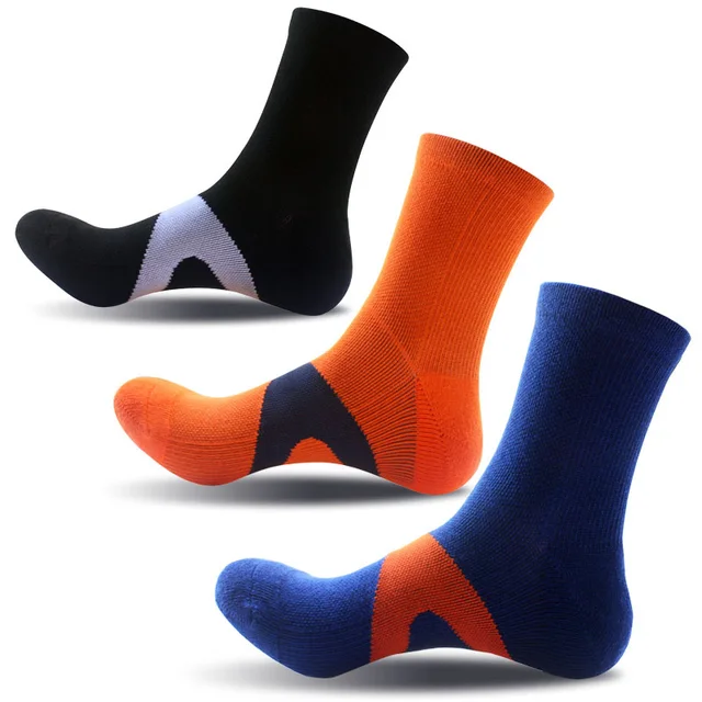 US $2.17 Unisex Pressure Sports Socks Right Heel Pull Strengthen Basketball Socks Outdoor Climbing Compressi