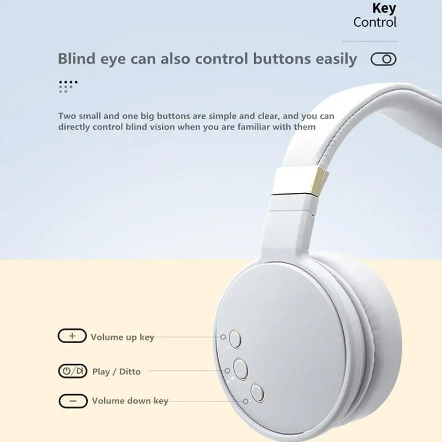 New Arrival Wireless Bluetooth 5.0 Headphones Foldable Sports Headset Stereo Music Earphone With Microphone Handfree MP3 Player