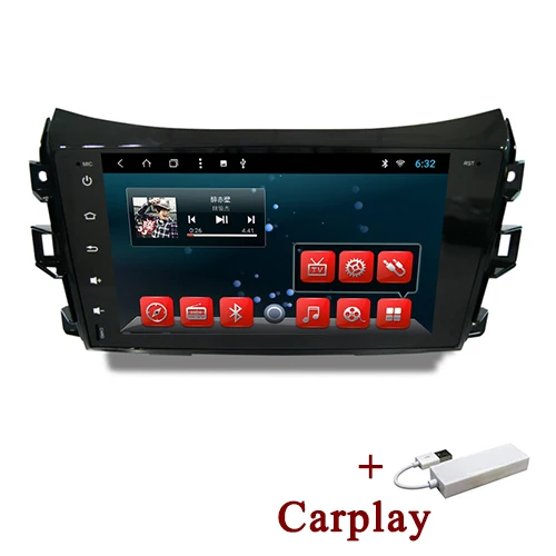 with carplay YAZH Android Авто Радио стерео для Nissan Navara FRONTIER 2011 2012 2013 gps Мультимедиа Навигация 2 ГБ 32 ГБ DVD плеер - Цвет: with carplay
