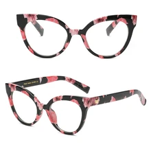 Женские очки с цветами металлические круглые очки для дам очки