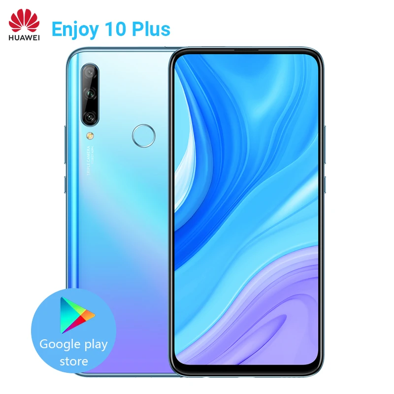 

In Stock Huawei Enjoy 10 plus Mobile Phone 6.59" Android 9.1 Kirin 710F Octa Core 48MP Triple lens Smartphone 4000mAh Cellphone
