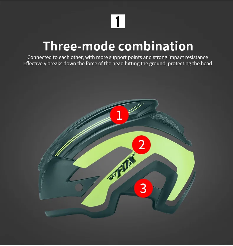 BATFOX велосипедный шлем горный велосипед Интегрированный литой шлем для верховой езды ультра светильник солнцезащитный козырек летучая мышь лиса DH AM защитные головные уборы