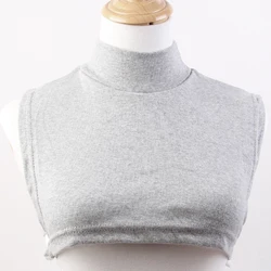 5 Colors Solid Detachable Fake Turtleneck Collar Comfortable Half Mock Top Blouse Sweater Dresses Uniforms Jackets Neck Cover