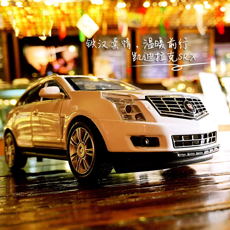 

1:32 high simulation Cadillac SRX alloy car model toy sound and light off-road SUV children's toys