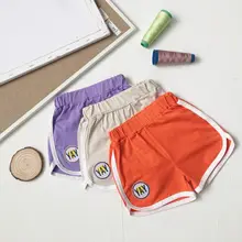 Детская одежда; Новинка года; летние детские вязанные шорты для мужчин и женщин; повседневные шорты их чистого хлопка в Корейском стиле