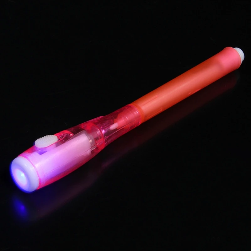 

Invisible Ink Pen Built in UV Light Secret Message Tool Set New